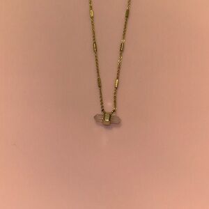 Kendra Scott Rose Quartz stone necklace